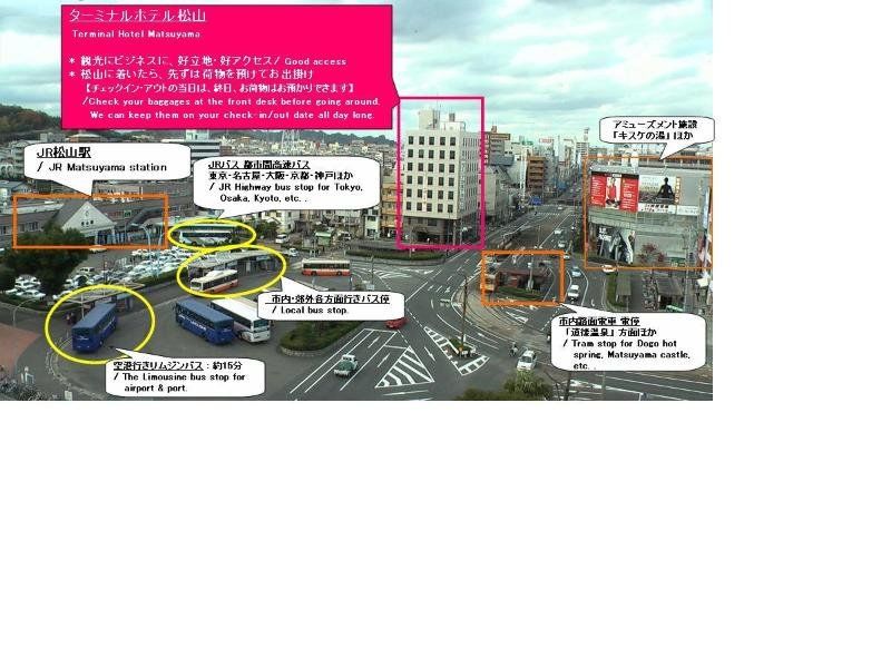 Terminal Hotel Matsuyama Macujama Exteriér fotografie